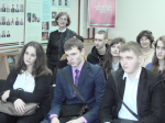 Е. А. Масолова на встрече с выпускниками гимназии № 15